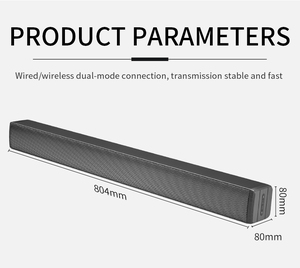 TV Soundbar for Home Theater Covering Wide Sound Range <strong>Amplifier</strong> Multiple <strong>Input</strong> Source Wireless Bluetooth Subwoofer Speaker - Product Image 5