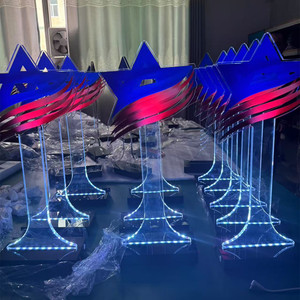 ขาตั้งดาว LED แบบตั้งโต๊ะปรับได้สำหรับงานแสดงสินค้าการประชุมทางธุรกิจ - Product Image 2