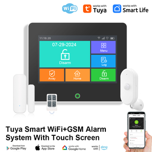 2024 venta al por mayor Tuya Smart Panel de alarma de seguridad residencial 4,3 pulgadas pantalla táctil grande GSM WIFI sistema de alarma para el hogar - Product Image 2