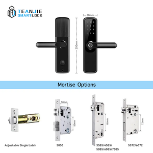 Nhà Máy Giá Durable tuya ttlock kỹ thuật số thông minh Wifi điện thoại màn hình cảm ứng bàn phím sinh trắc học điện vân tay khóa cửa - Product Image 5