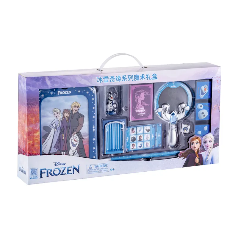 Venta caliente regalo clásico Elsa princesa Frozen rompecabezas artículos para ilusión Magic show kits accesorios conjunto escenario trucos de magia