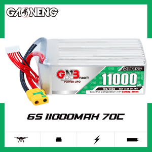 GNB GAONENG 11000mAh 6S 22.2V 70C 140C xtrc bağlayıcı RC LiPo pil RC araba için büyük Drone FPV RC tekne yumuşak paketi uçak - Product Image 2