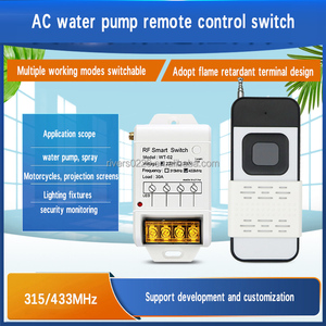 AC220V Single-channel Remote <strong>Control</strong> Water Pump Switch Wireless Remote <strong>Control</strong> Switch RF433 Remote Controller - Product Image 2
