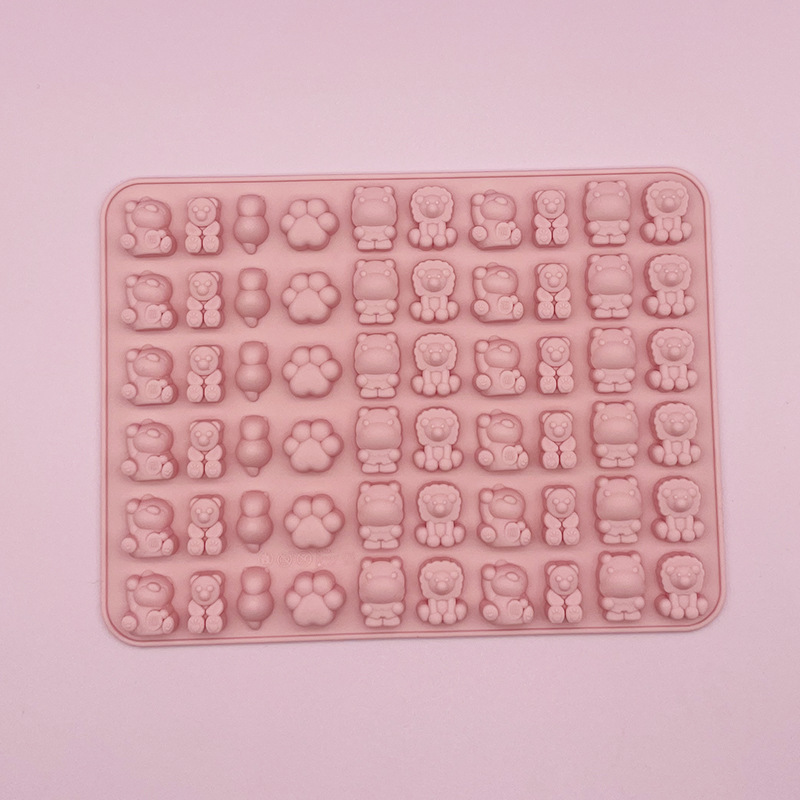 Moule à bonbons Qq chat porte-bonheur rose