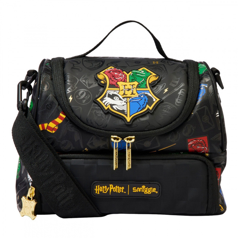 Boîte à lunch double couche Harry Potter avec sangle