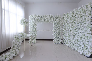 E030 sừng cừu góc khung Runner Bảng điều chỉnh lụa đám cưới vòm centerpieces Backdrop trang trí hoa nhân tạo RUNNERS cho tổ chức sự kiện - Product Image 4