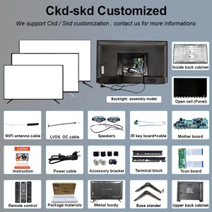 ODM LCD ekran paneli değiştirme LED akıllı TV düz ekran yedek parça açık hücre 17 19 24 32 40 43 50 55 65 75 85 100 110 - Product Image 2