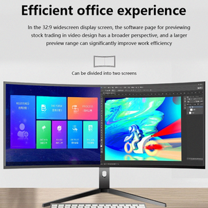 Monitor LCD curvo de 31,5 pulgadas súper ancho 165 Hz 2K con retroiluminación LED Altavoz incorporado PC Gaming Computadora de escritorio usada