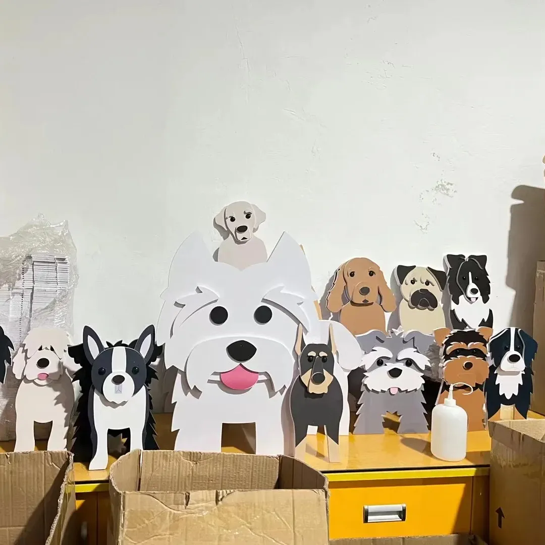 Vasi per piante da fioriera per cani graziosi animali a forma di fiori personalizzati fioriera per esterni fioriera fioriera