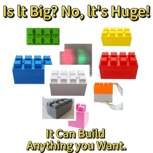 COBLOCKS Educational Architecture Kit Giant <strong>Building</strong> <strong>Block</strong> Stackable Wall System Giant <strong>Building</strong> <strong>Block</strong> - Product Image 6