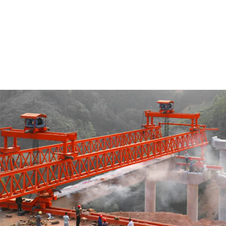 Guindaste de lançamento da ponte da máquina da ereção do projeto profissional 160 toneladas 55m