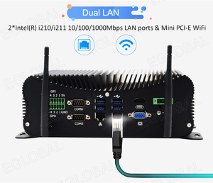 Fanless Industrial Mini <strong>Computer</strong> 10th Gen Core I5/i7 Portable <strong>Desktop</strong> 6*RS232 COM 2*RJ45 VGA HD Win10/Linux Industrial Mini PC - Product Image 5