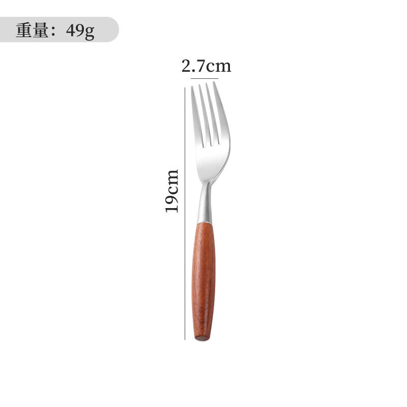 โรสวูด - สแตนเลส 304 - ส้อมชา