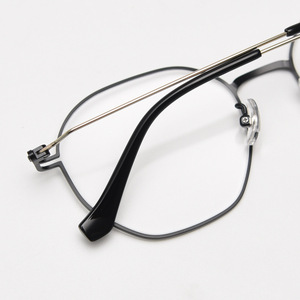 Japon minimalist çerçeve erkek ultra hafif saf titanyum çerçeve büyük yüz oval çerçeve retro gözlük - Product Image 4