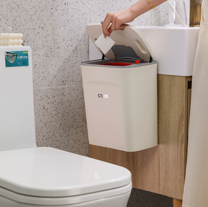 7/9l mutfak asılı çöp tenekesi mutfak mutfak büyük kapasiteli için kapak kolu ile - Product Image 5