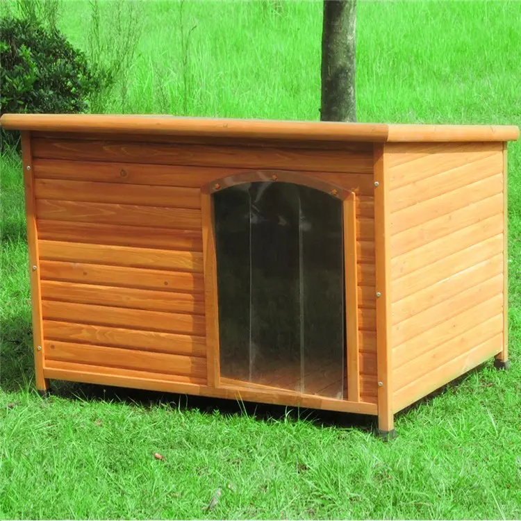 Cuccia per cani con tetto inclinato all'aperto cuccia per cani in legno di alta qualità gabbia per animali domestici Cute Cat Dog Living Small Animal Cage