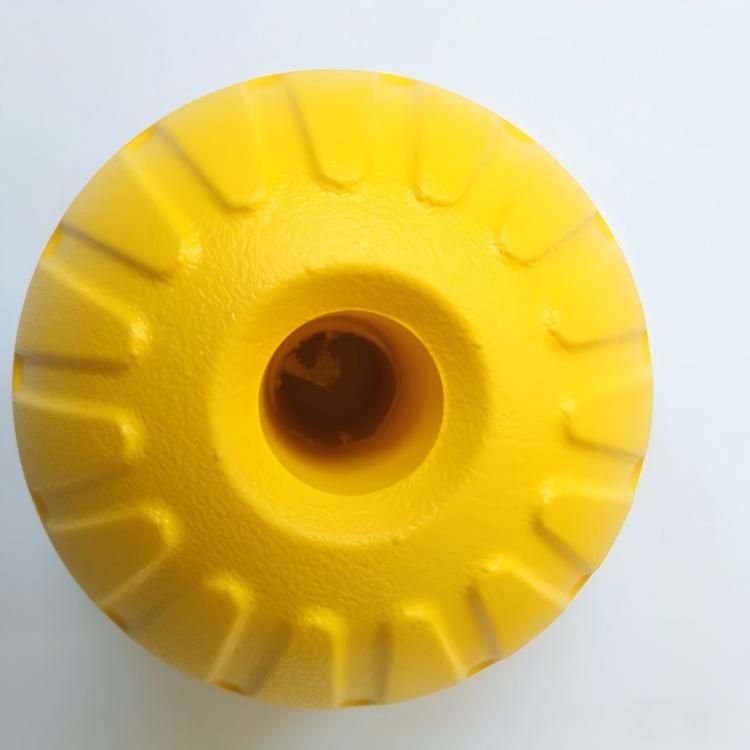 Boule creuse jaune de 9 cm