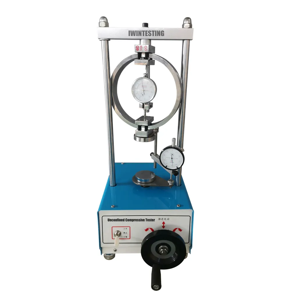 Máquina de prueba eléctrica compresiva no confinada para control de tensión de prueba