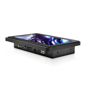 Usingwin-Monitor de pantalla táctil para interiores, panel frontal IP65 resistente al agua, 7 pulgadas, negro, pequeñas máquinas para negocios, adaptador de corriente - Product Image 3