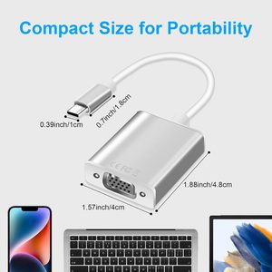 通用串行总线C Thunderbolt 3型3.1至VGA母适配器，适用于苹果笔记本2019 2020 2021空气苹果平板电脑三星银河 - Product Image 2
