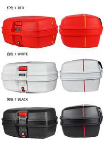 JDR Brand 45L Capacity Motorcycle Top Box <strong>Trunk</strong> with PP Material and LED Light, Model 698 From China