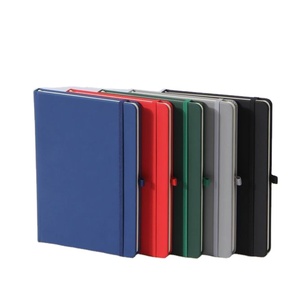 Bloc de notas y bolígrafo personalizados de alta calidad con logotipo estampado de diseño púrpura cuaderno de cuero PU A5 con banda elástica - Product Image 6