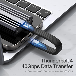 13CM <strong>USB</strong> 4 Cable Key Chain 5inch for Thunderbolt 4 Short <strong>USB</strong> C Cable with 240W PD Fast Charging 40Gbps Data Transfer 8K60Hz - Product Image 4