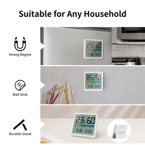 带时间功能的数字家用温度湿度计基本温度仪器 - Product Image 4