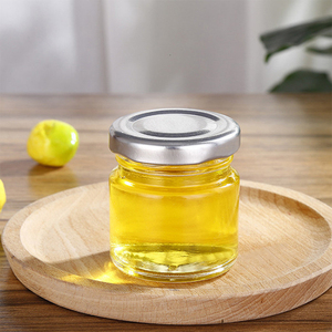 最高価格食品グレード広口ガラス瓶30ml ~ 160mlブリットキャップ収納用ピーナッツバターピクルスその他の珍味