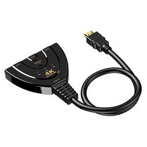 Nuevo pigtail 4K HDMI interruptor 3x1 3 de entrada 1 salida con cable HDMI UHD 4KX2K 1080P 3D conmutador PC HDTV PS4 para proyector - Product Image 2
