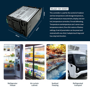 Ventilador de descongelación de refrigeración Función de retardo Control remoto inalámbrico móvil Controlador de temperatura digital con WiFi