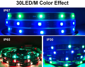 <strong>5m</strong> WS2811 <strong>LED</strong> light strip <strong>5050</strong> 30/48/60 <strong>leds</strong>/m ws2811 ic 10/16/20 pcs/meter DC12V RGB full color <strong>LED</strong> strip - Product Image 2