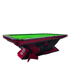 Standard Chinese Style Eight-Pocket Commercial Club <strong>Pool</strong> <strong>Table</strong> Black T8 with Automatic Return Feature Solid Wood Legs - Product Image 6