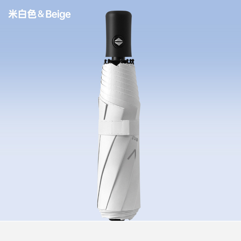 Three-fold 8-bone automatic creamy-white