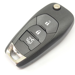 Modifizierte <span class=keywords><strong>Flip</strong></span>-Taste-Schale Original C-hevrolet <span class=keywords><strong>2</strong></span>-Taste-Fernstehtaschen-Schale HU100 mit Notschlüsselanzeige und Logo