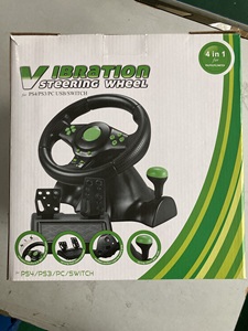 p4 Racing Game Steering Wheel for <strong>Ps</strong> 3 <strong>Ps</strong> 4 Pc Switch Nes Usb Car Steering-Wheel 180 Degree Rotation Vibration With Pedals - Product Image 6