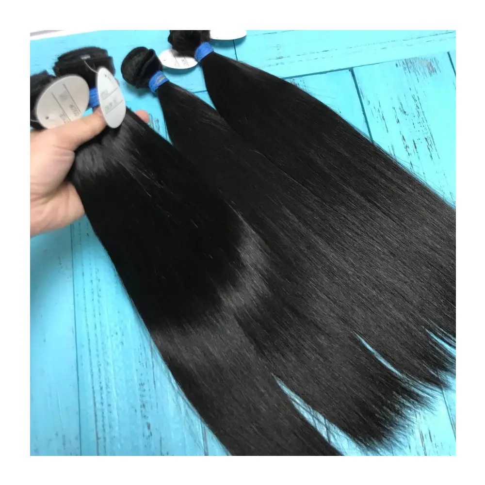 wholesale best prices virgin best quality human hair raw cambodian hair sample package hair extensions