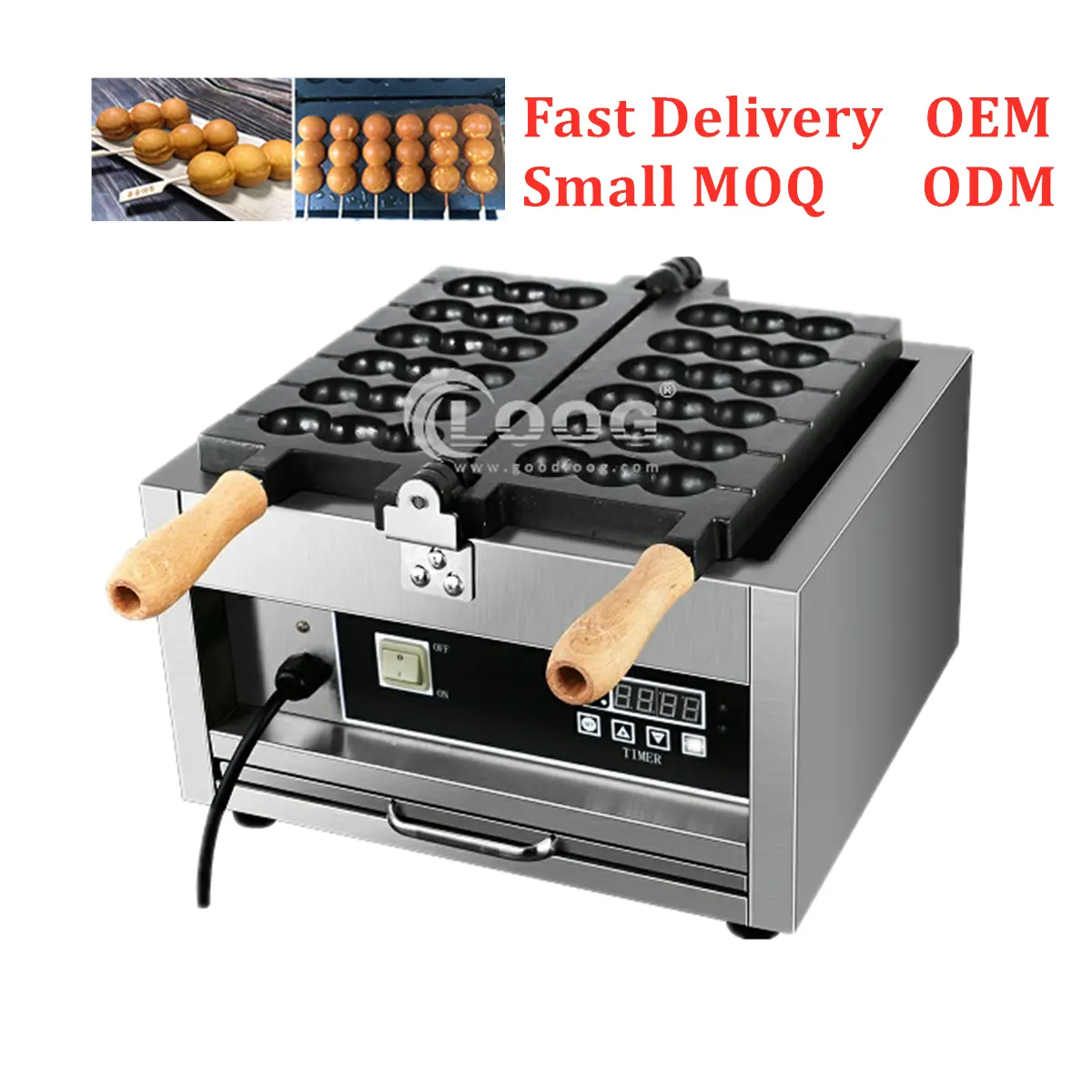 Commercial Industrial Lollipop Making Balls Maker Best Electric Stainless Steel Nonstick Lolly Waffle Stick Machine