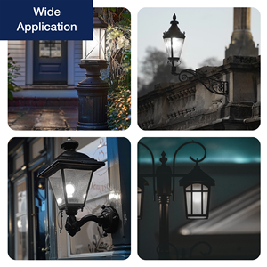 Strenge Qualitäts kontrolle Dämmerung bis Morgengrauen <span class=keywords><strong>LED</strong></span> A19 Lampe 120V 9W E26 Lichtsensor PC-Lampe mit Haus eingang Zertifiziert mit FCC ETL - Product Image 6