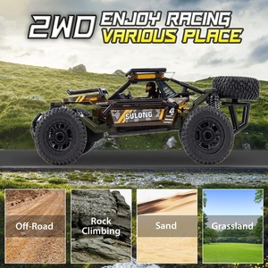 Yeni gelenler 2.4G 1:18 kök oyuncak rc araba yapı seti DIY uzaktan kumanda yarış araba modeli off road rc araçlar çocuklar için - Product Image 5