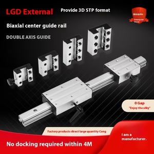 Nuevo LGD6 8 12 16 Rodillo deslizante de acero biaxial externo Guías lineales de eje óptico para rodamiento de bloque de bloqueo deslizante de carpintería - Product Image 5