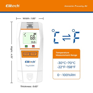 Tlog B100H Elitech Bluetooth Inalámbrico Reutilizable PDF Registrador de datos de temperatura y humedad - Product Image 3
