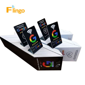 Contactless Social Media 13.56mhz PVC Custom NFC QR Code Display Stand NFC Google Review QR Stand NFC - Product Image 3