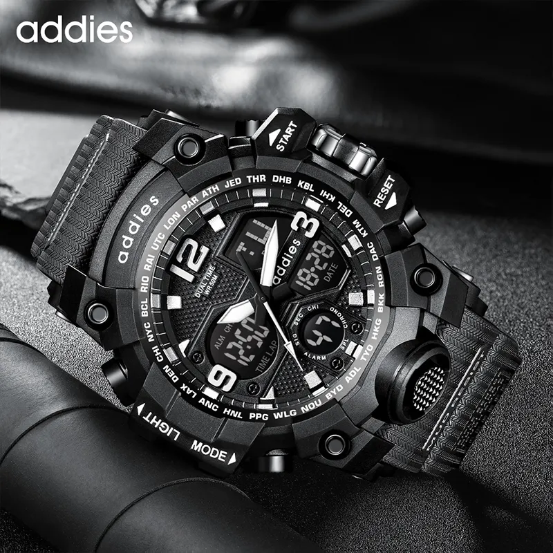 Спортивные часы для мужчин светодиодные цифровые часы и водонепроницаемые унисекс модные детские самые дорогие наручные часы