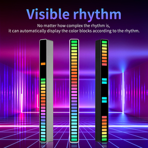 32 Led เพลงแสงควบคุมเสียง Rgb เพลงแสงควบคุมเสียงที่มีสีสันเพลงบรรยากาศโคมไฟ