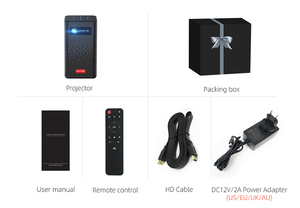 热销BYINTEK P20投影仪手机Dlp技术口袋尺寸项目露营使用