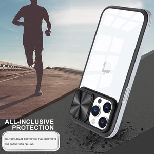 360 Full Protection Clear Hybrid Color Cover <strong>Shell</strong> for iPhone 14 13 12 11 Pro Max Sliding Camera Lens Protect Mobile Phone Case - Product Image 3