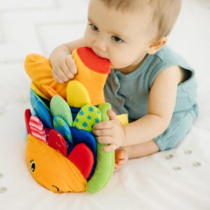 自閉症の子供のためのインタラクティブなアソートテクスチャードウォールパネル教育触覚感覚タッチマットフリップフィッシュ柔らかい赤ちゃんのおもちゃ - Product Image 6
