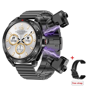Yeni varış moda akıllı saat 2024 T95 2 in 1 BT arayarak kalp hızı kan basıncı izleme spor akıllı saat kulakiçi ile - Product Image 2