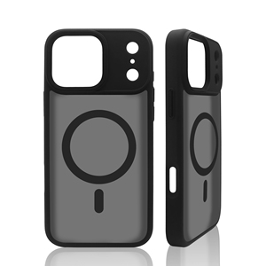 Manyetik darbeye dayanıklı telefon kılıfı Ultra ince mat TPU PC kapak iPhone 11-17 Pro Max serisi anti-çizik prim koruma - Product Image 1